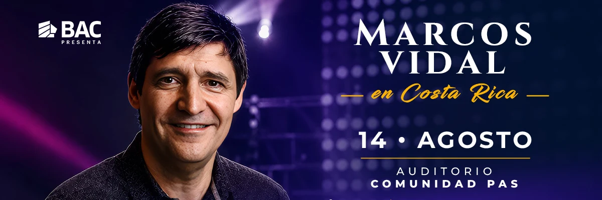 Marcos Vidal en Costa Rica - 14 de agosto, Auditorio Comunidad PAS